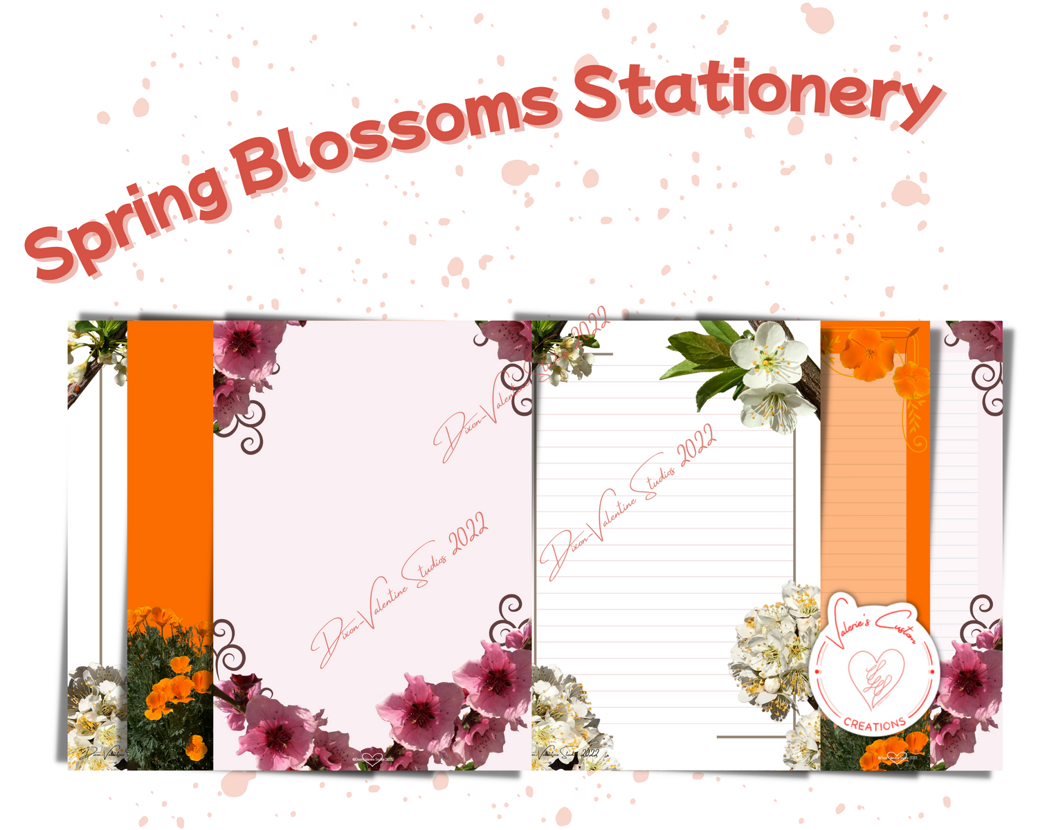 Spring Blossoms Stationery