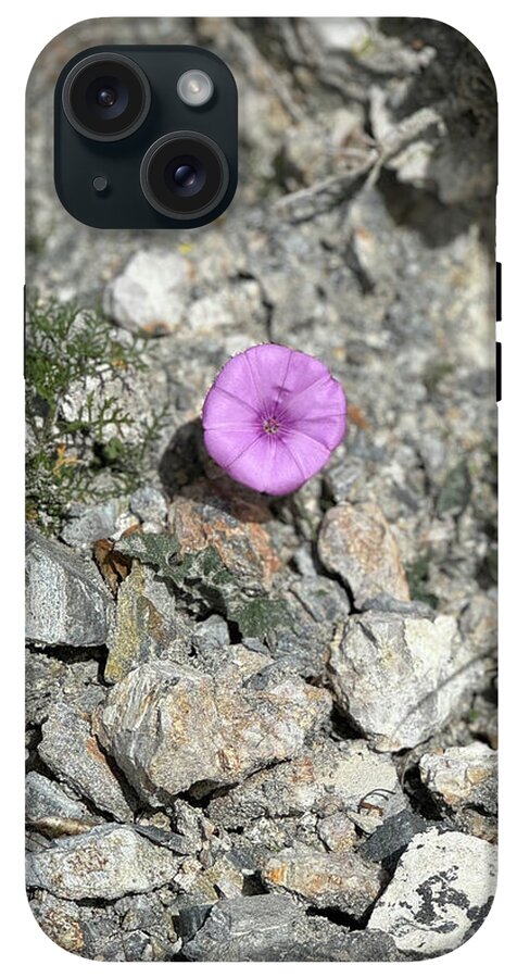 Amethyst Oasis in a Barren Landscape - Phone Case