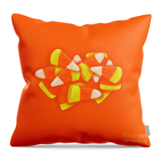 Candy Corn Delight - Throw Pillow