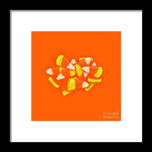 Candy Corn Delight - Framed Print