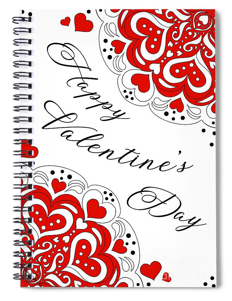 Valentine's Day Splendor - Spiral Notebook