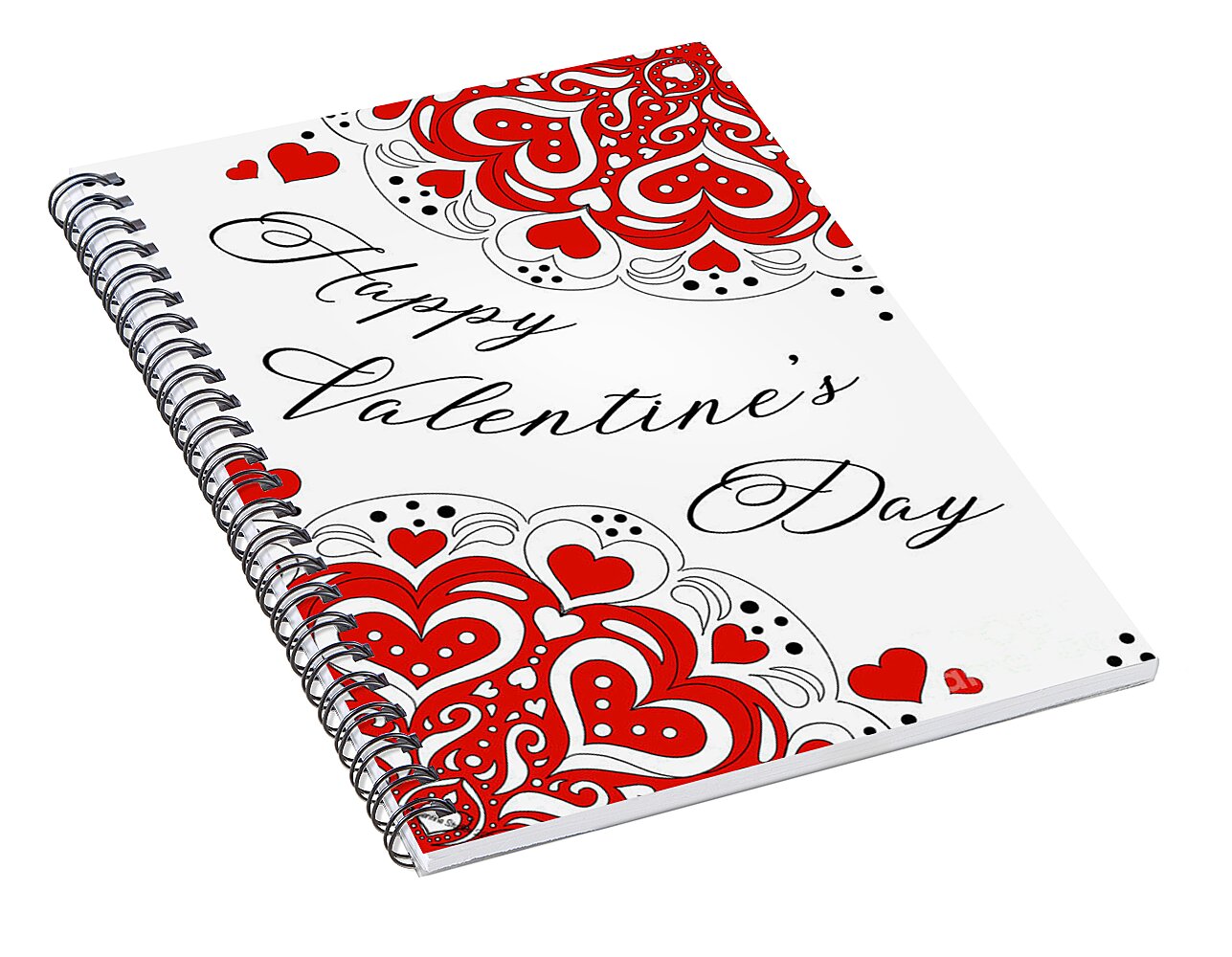 Valentine's Day Splendor - Spiral Notebook