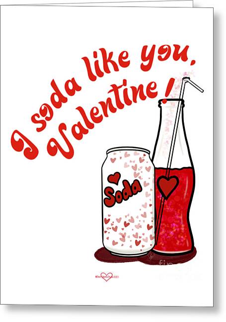 Soda Pop Romance - Greeting Card