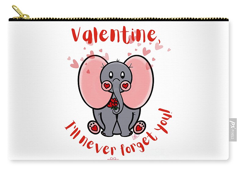 Never Forget Valentine - Zip Pouch