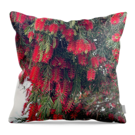 Nature's Fluffy Fireworks - Throw Pillow