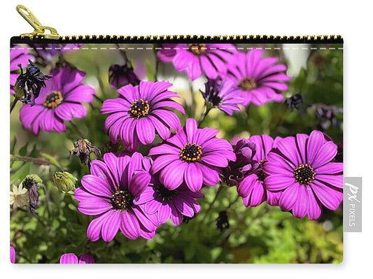 Purple Petal Symphony - Zip Pouch