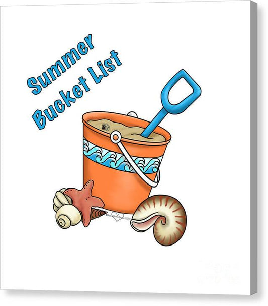 Summer Bucket List - Canvas Print