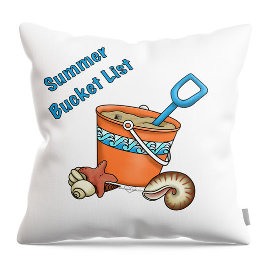 Summer Bucket List - Throw Pillow