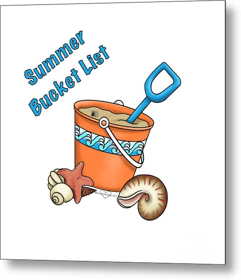 Summer Bucket List - Metal Print