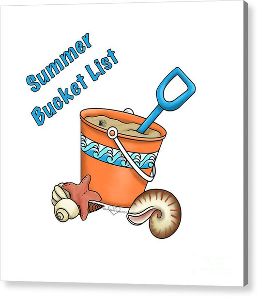 Summer Bucket List - Acrylic Print