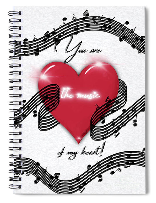 The Music of My Heart - Spiral Notebook