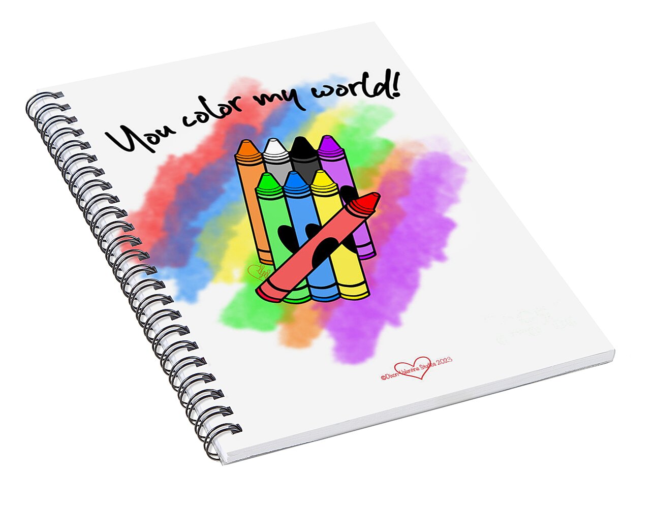 You Color My World - Spiral Notebook