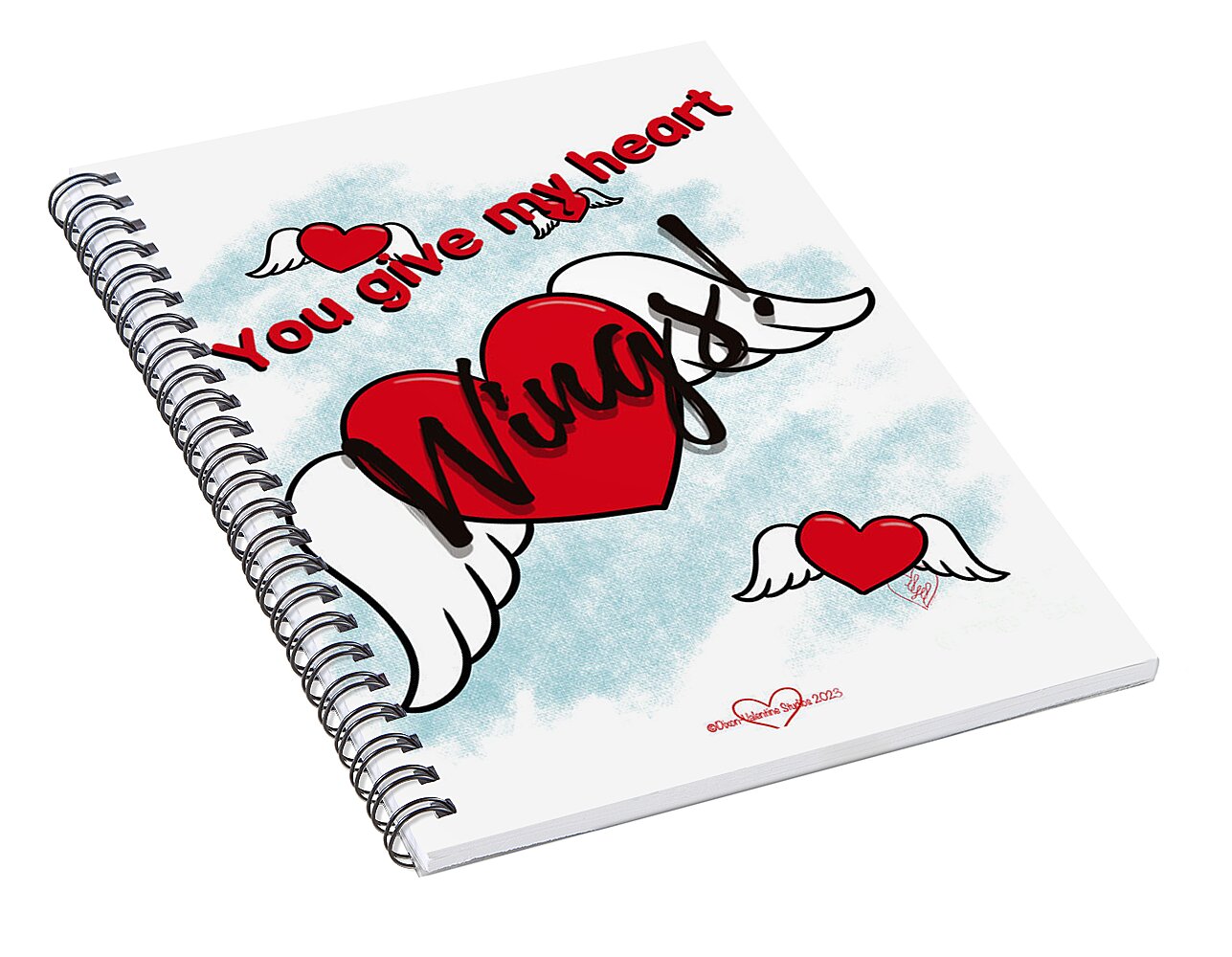 You Give My Heart Wings - Spiral Notebook