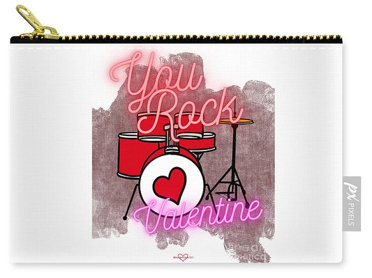 Heartbeats and Drumsticks - Zip Pouch