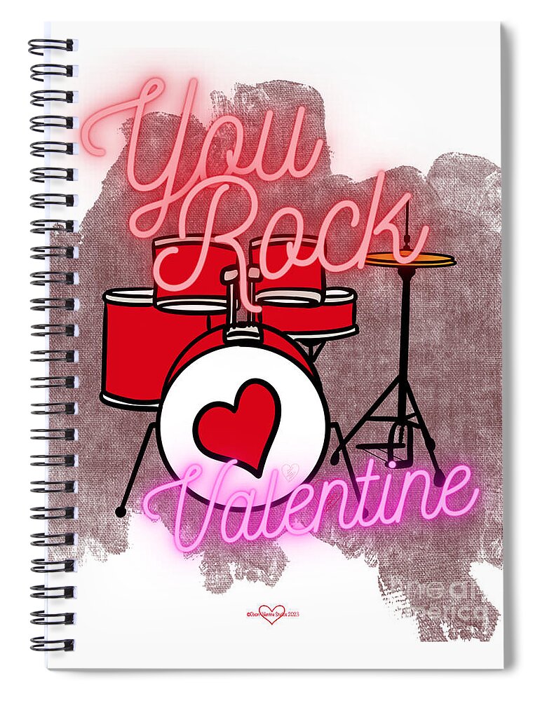 Heartbeats and Drumsticks - Spiral Notebook