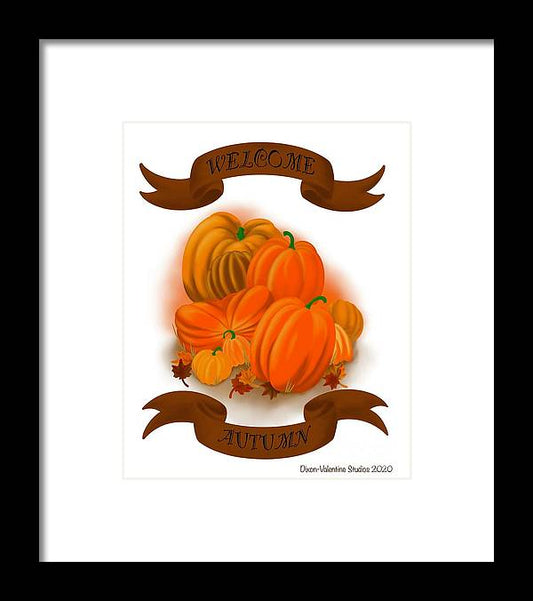 Welcome Autumn 2 - Framed Print