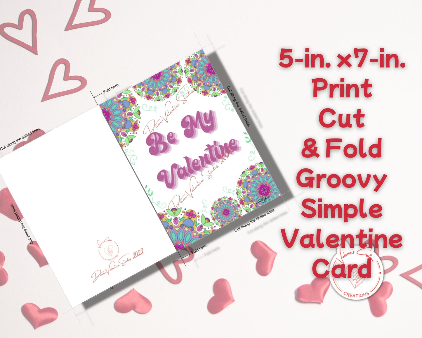 5-in. x 7-in. Print, Cut, & Fold Valentine's Day Cards