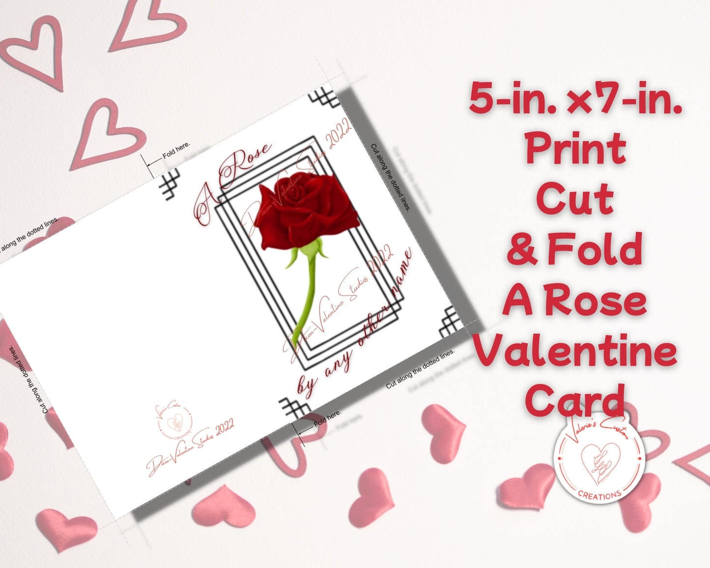 5-in. x 7-in. Print, Cut, & Fold Valentine's Day Cards