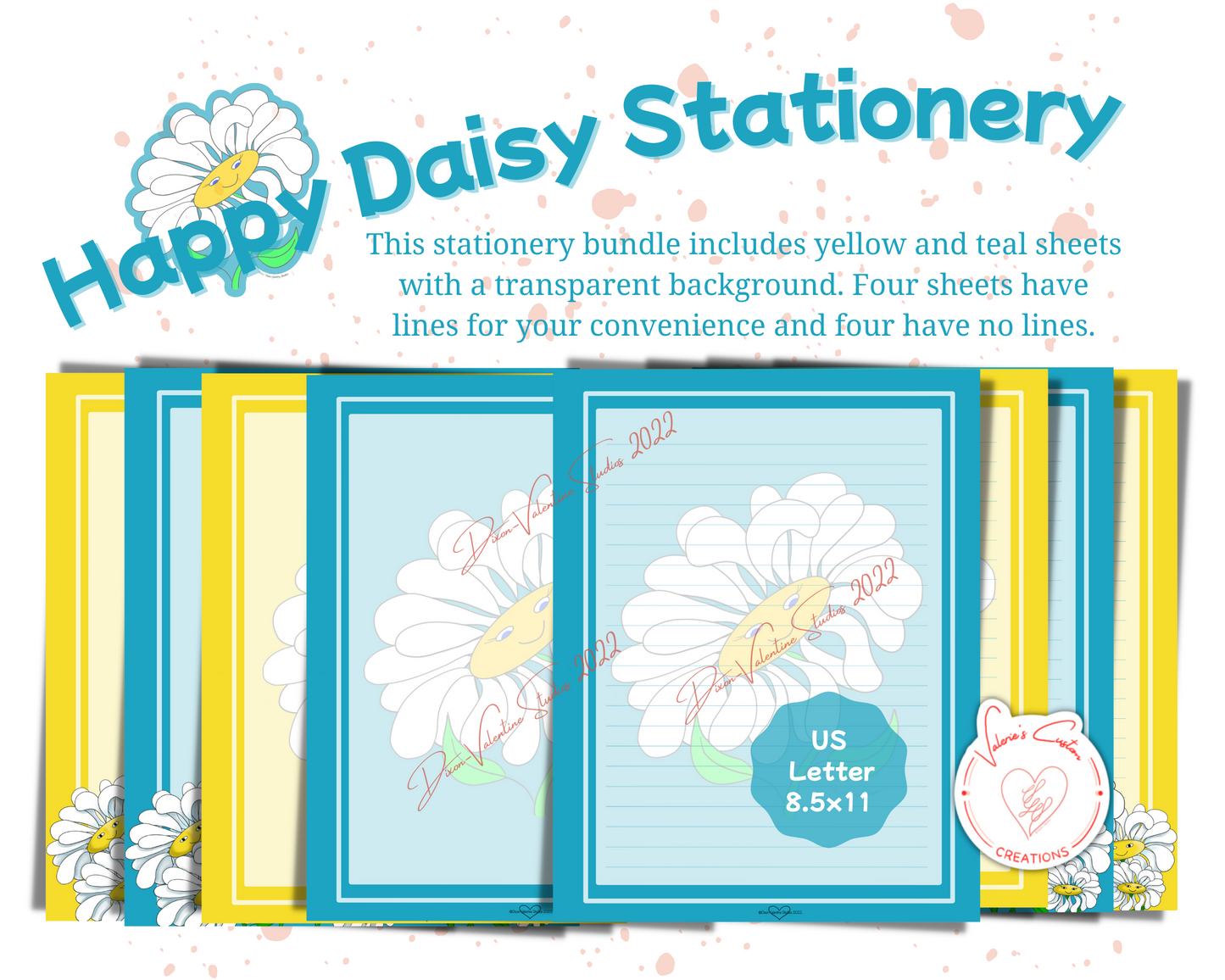 Happy Daisy Bundle with Transparent Background