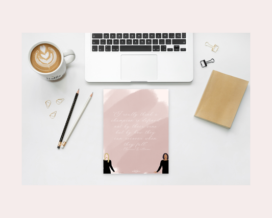 Strong Women No Background Stationery