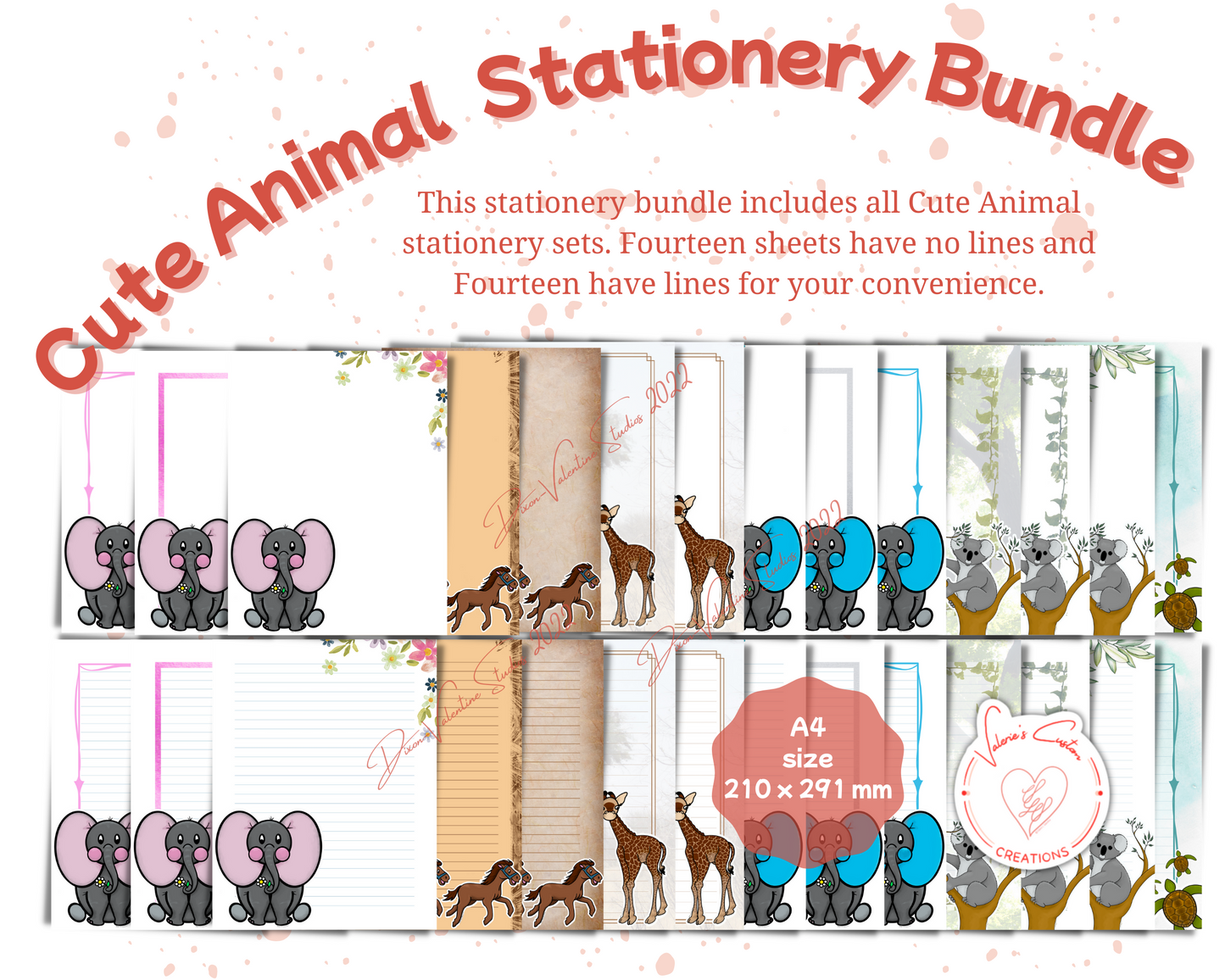 Cute Animal Stationery Bundle