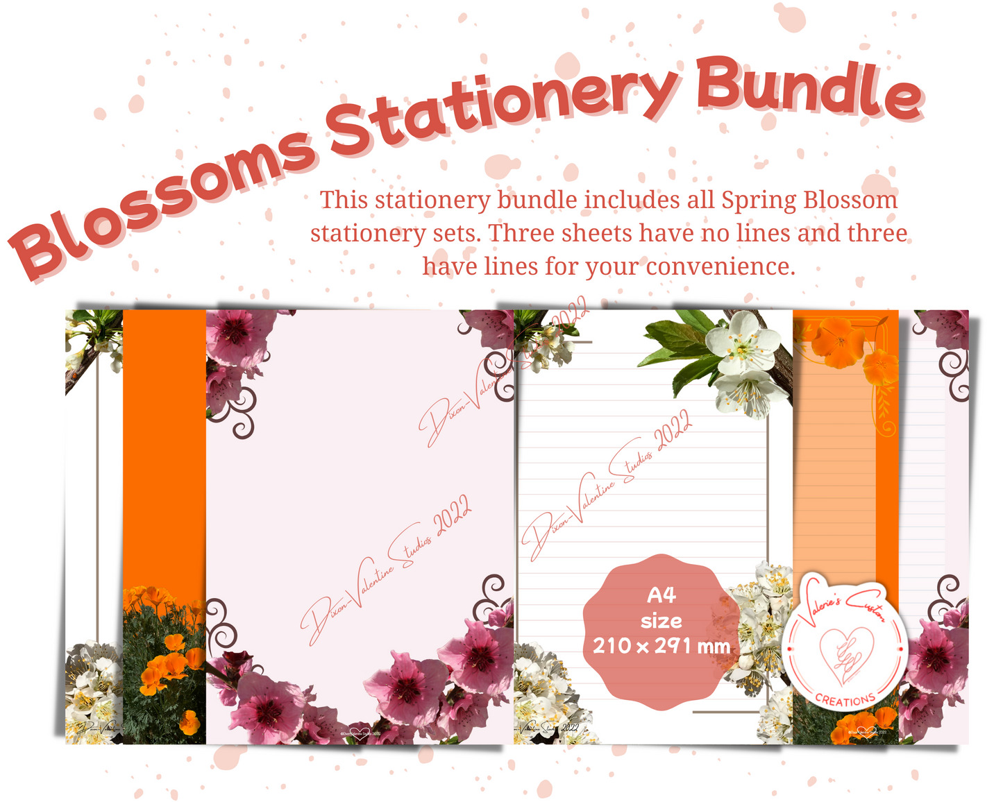 Blossoms Stationery Bundle