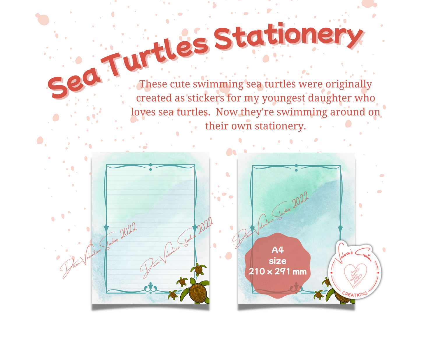Sea Turtles Stationery Bundle