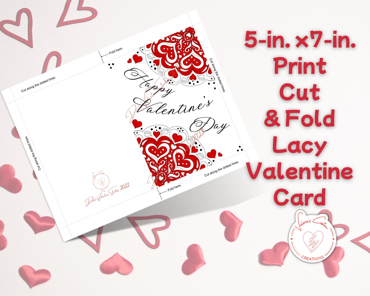 5-in. x 7-in. Print, Cut, & Fold Valentine's Day Cards