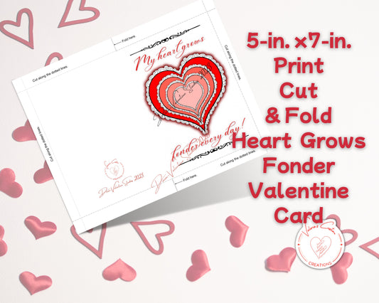 2023 5-in. x 7-in. Print, Cut, & Fold Valentine's Day Cards