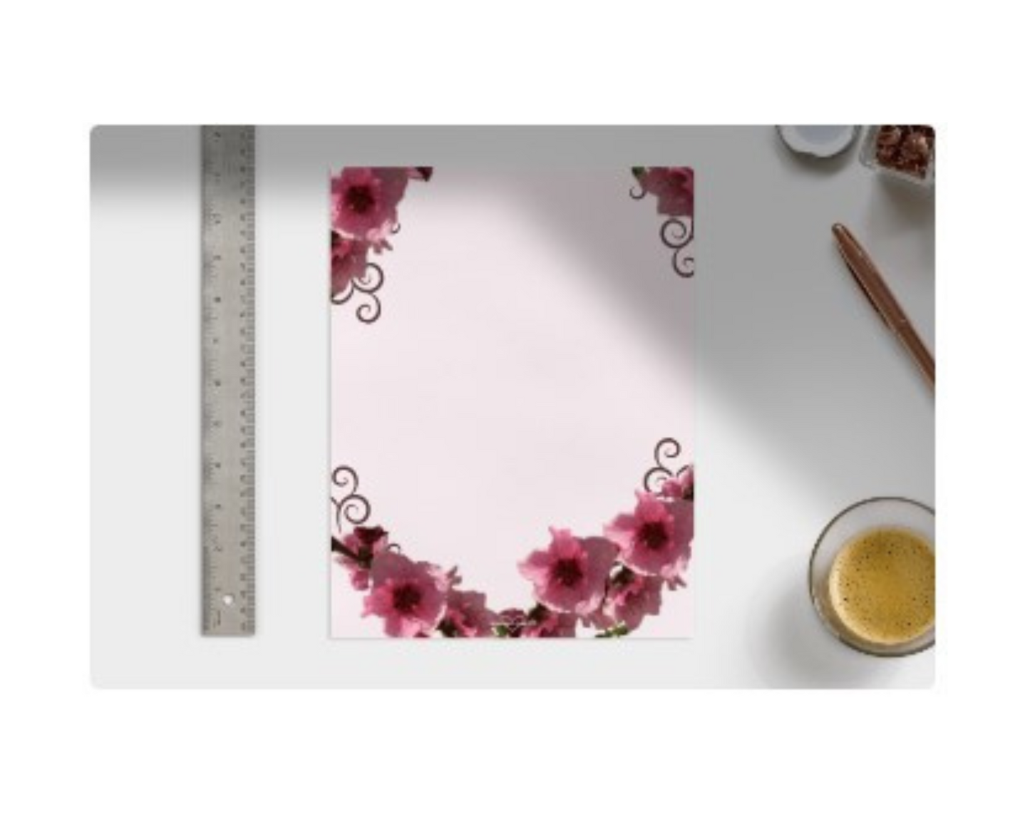 Peach Blossoms Stationery