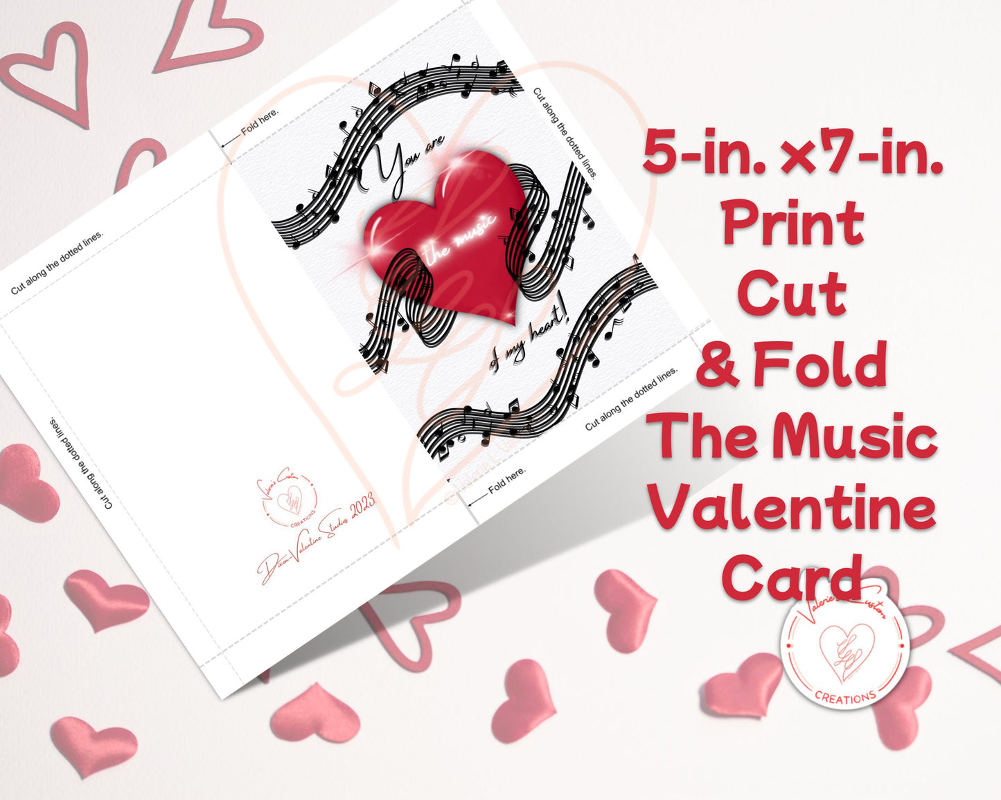 2023 5-in. x 7-in. Print, Cut, & Fold Valentine's Day Cards