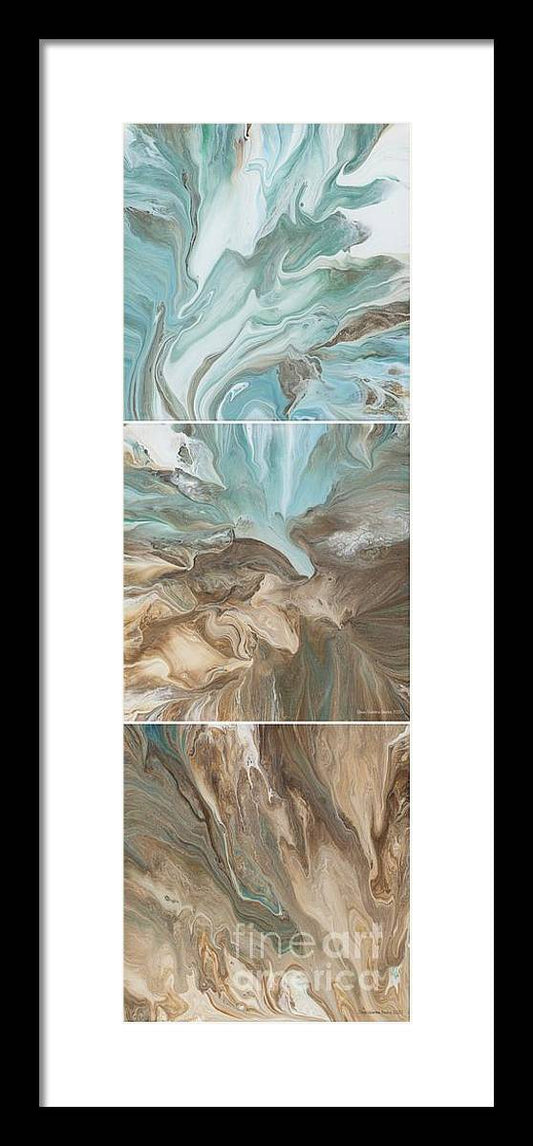 Beaches Triptych - Framed Print