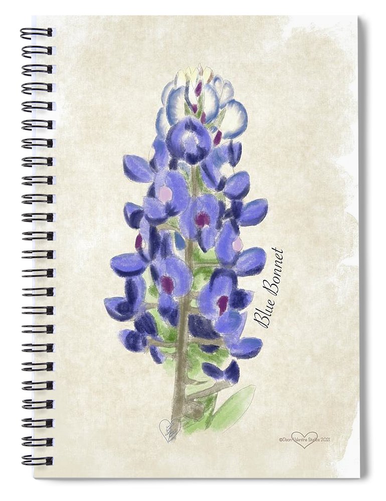 Blue Bonnet - Spiral Notebook