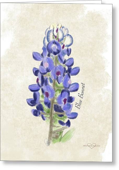 Blue Bonnet - Greeting Card