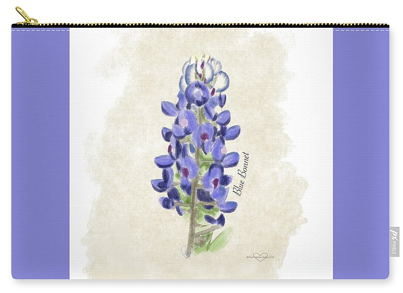 Blue Bonnet - Zip Pouch