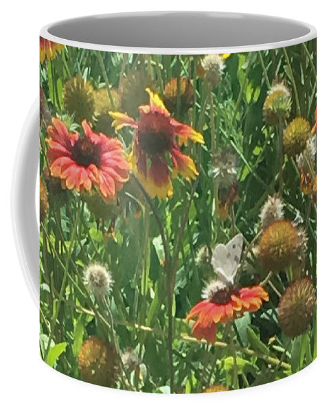 Butterfly on Gaillardia - Mug