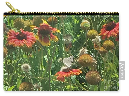 Butterfly on Gaillardia - Zip Pouch