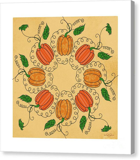 Circle of Pumpkins - Canvas Print