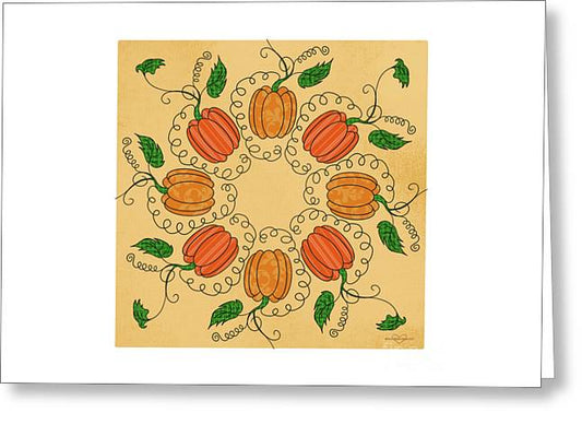 Circle of Pumpkins - Greeting Card