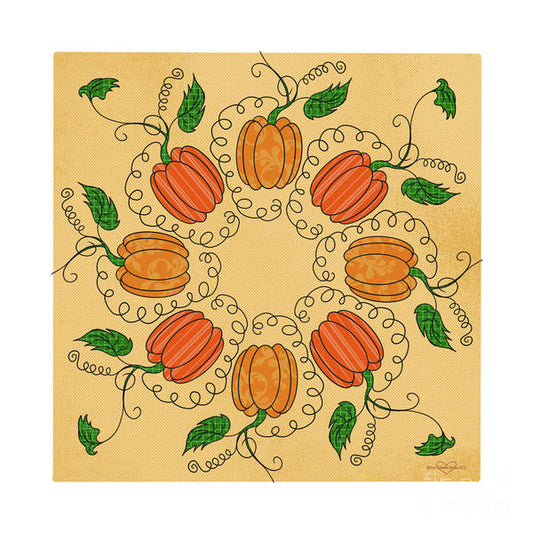Circle of Pumpkins - Art Print