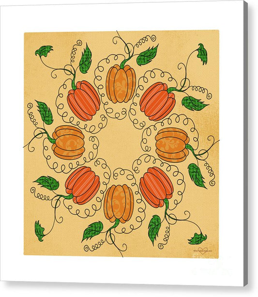 Circle of Pumpkins - Acrylic Print