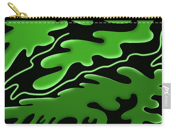 Emerald Rhapsody, Curves of Verdant Harmony - Zip Pouch