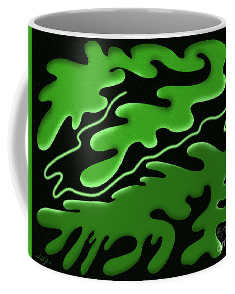 Emerald Rhapsody, Curves of Verdant Harmony - Mug