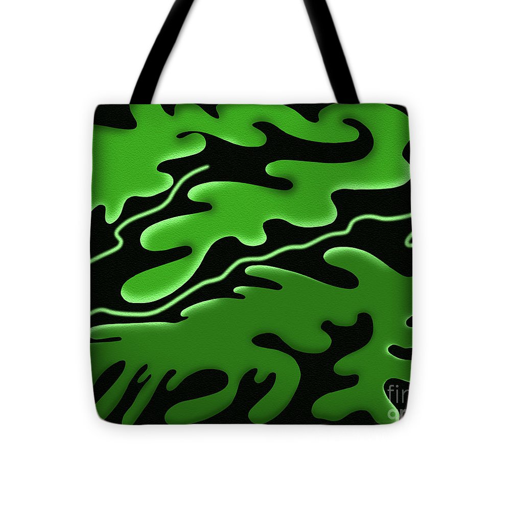 Emerald Rhapsody, Curves of Verdant Harmony - Tote Bag