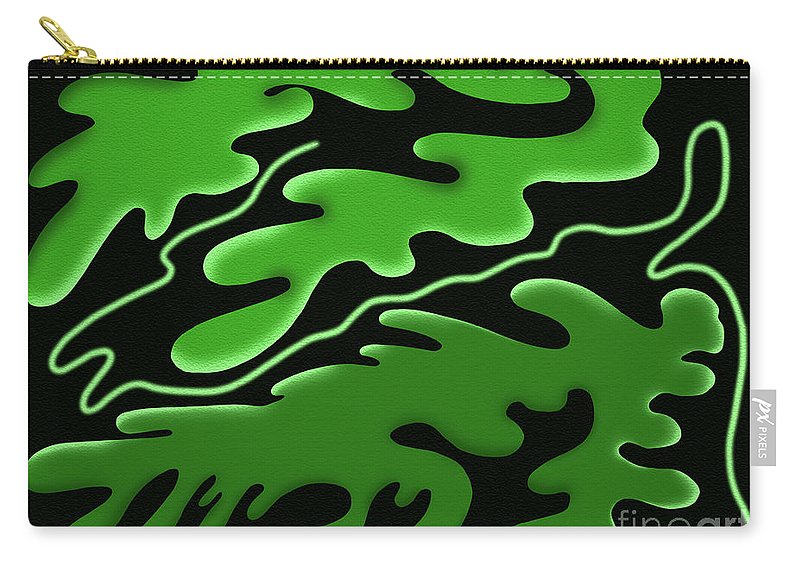 Emerald Rhapsody, Curves of Verdant Harmony - Zip Pouch