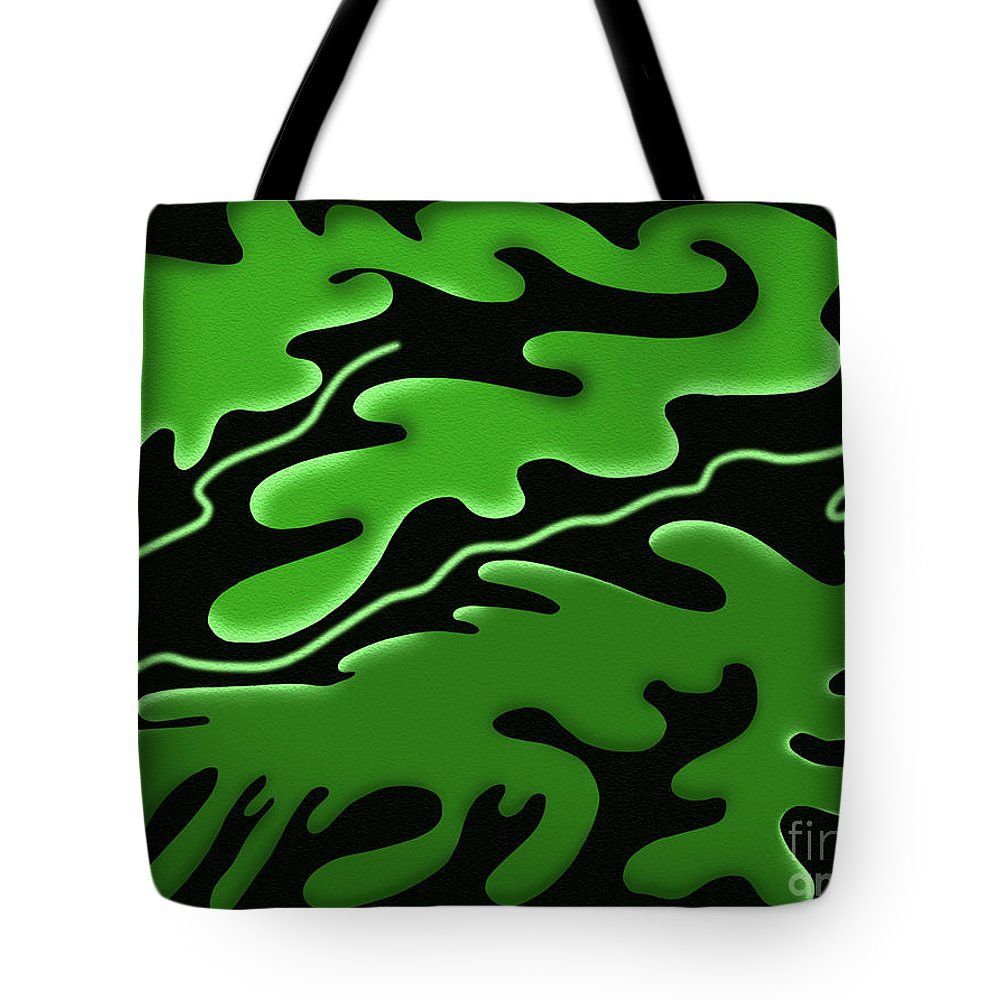 Emerald Rhapsody, Curves of Verdant Harmony - Tote Bag