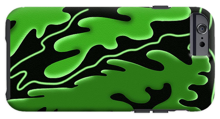 Emerald Rhapsody, Curves of Verdant Harmony - Phone Case