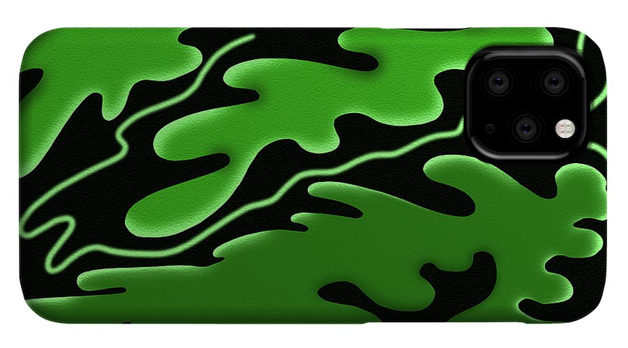 Emerald Rhapsody, Curves of Verdant Harmony - Phone Case