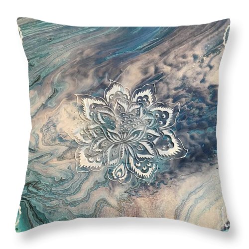 Ethereal Lotus - Throw Pillow