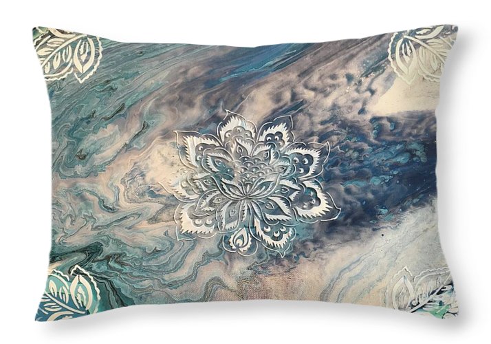 Ethereal Lotus - Throw Pillow